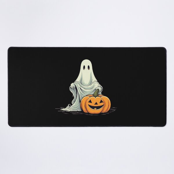Item preview, Halloween Ghost with Pumpkin designed and sold by CoputerEasel.