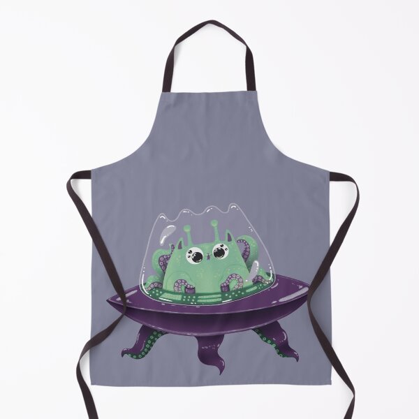 Item preview, Alien Cat In A Flying Saucer Print designed and sold by Julia Sol.
