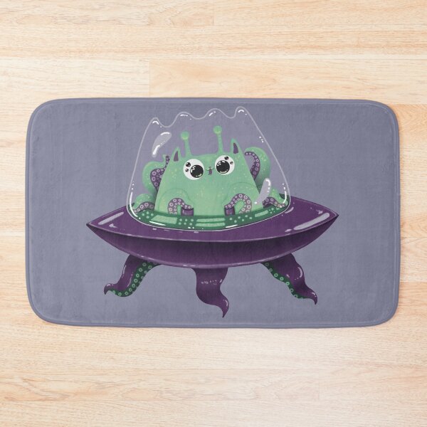Item preview, Alien Cat In A Flying Saucer Print designed and sold by Julia Sol.