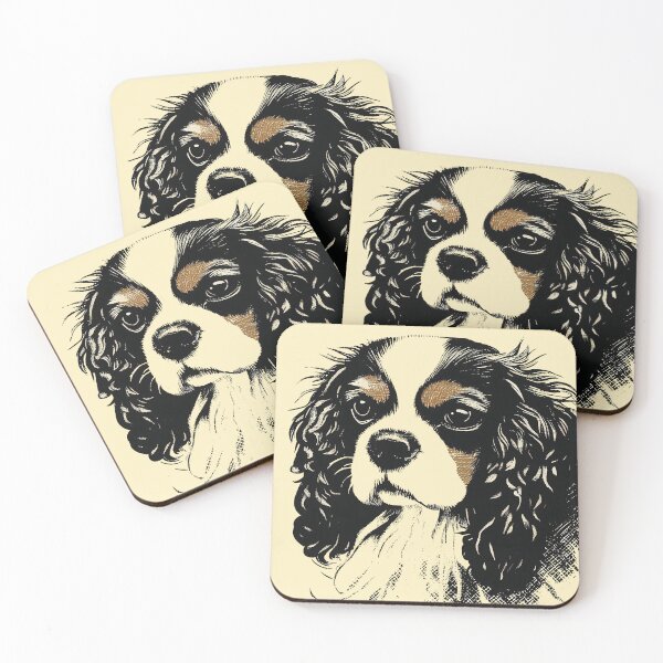 Item preview, King Charles Cavalier Spaniel Painting designed and sold by FunnehGacha.