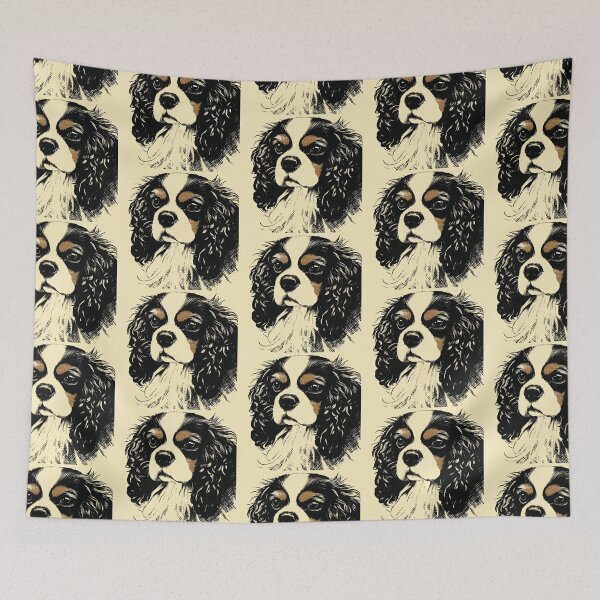 Item preview, King Charles Cavalier Spaniel Painting designed and sold by FunnehGacha.