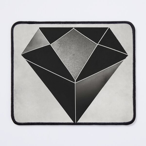 Item preview, Stylish home decor with Diamond Monochrome: Abstract Black and White Modern Art designed and sold by Purple-Glow.