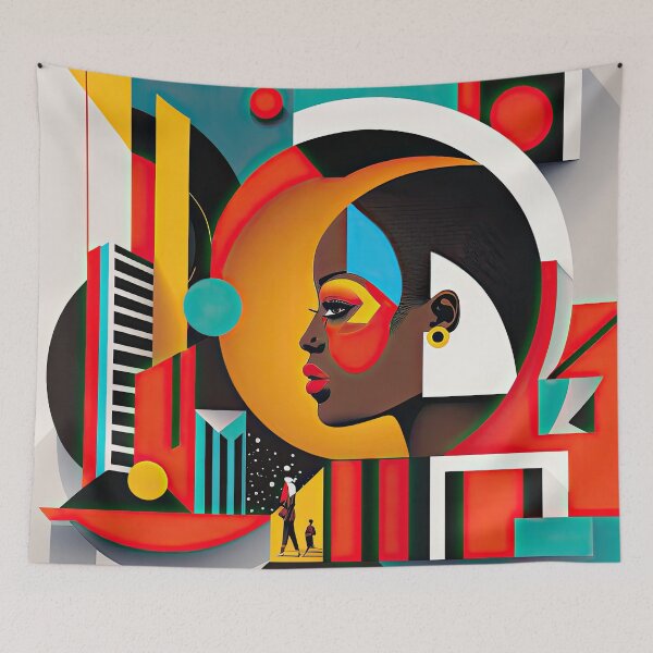 Item preview, African Style Bauhaus Design designed and sold by ArtificialGenes.
