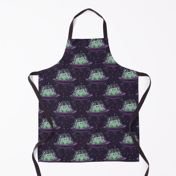 Item preview, Alien Cat In A Flying Saucer On Purple Space Background Pattern designed and sold by Julia Sol.