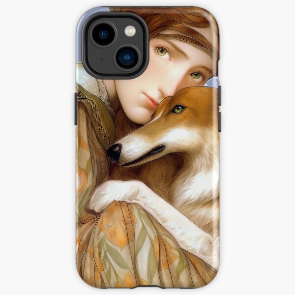 Pre Raphaelite Girl and her Collie iPhone Tough Case