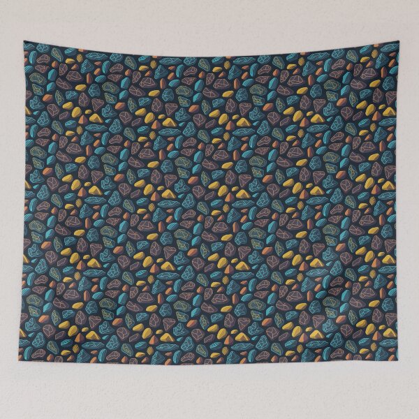 Item preview, Colorful stones pattern, flat art designed and sold by PrithviApparels.