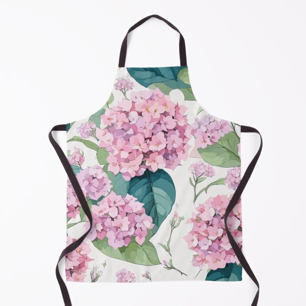 Item preview, Pink Hydrangea Flower Pattern on White designed and sold by GraphicsClub.