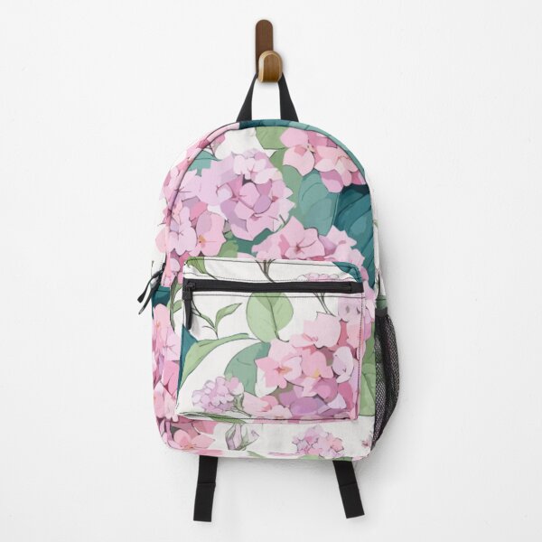 Item preview, Pink Hydrangea Flower Pattern on White  designed and sold by GraphicsClub.