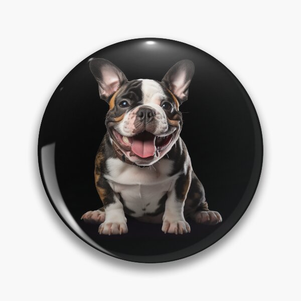Item preview, Small Bulldog Puppy - Smiling Dog designed and sold by PixWizard.