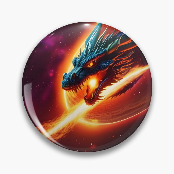 Item preview, dragon on fire in the cosmos designed and sold by dragon-fantasy.