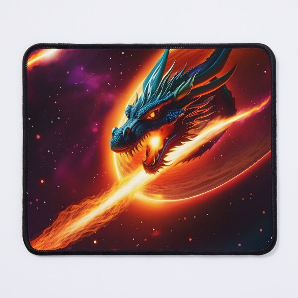 Item preview, dragon on fire in the cosmos designed and sold by dragon-fantasy.
