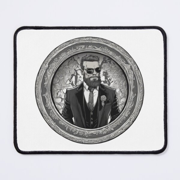 Item preview, Elegant Gothic Gentleman in a Suit with Beard and Glasses designed and sold by stoicphoenix.