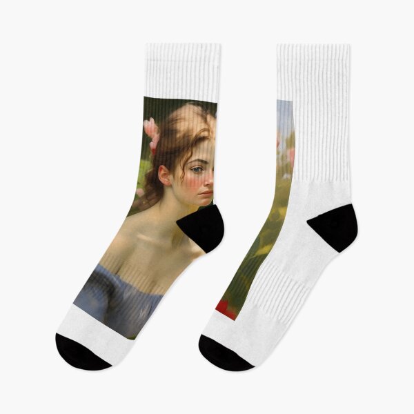 Item preview, Young woman in the garden designed and sold by ThomasNachtflug.