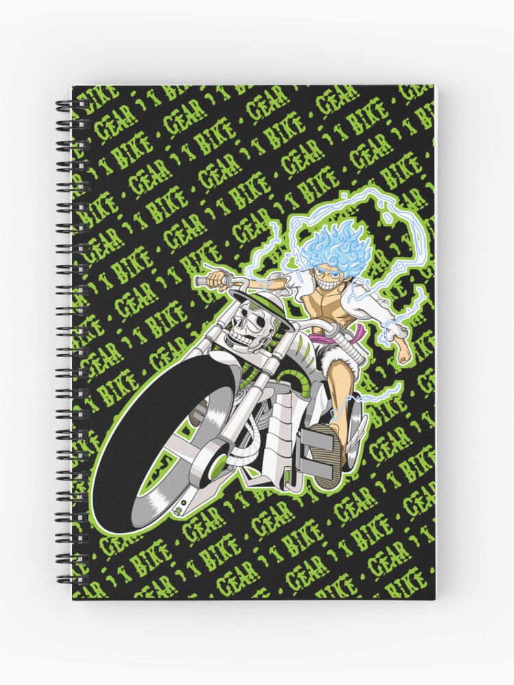 Luffy Gear 5 Anime One Piece Art Spiral Notebook