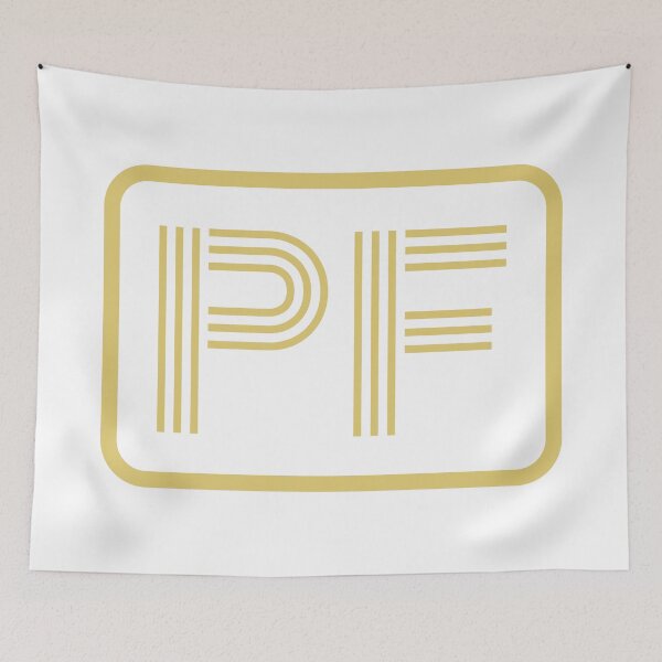 Item preview, PF Initials Gold Geometric Letters designed and sold by Jeallan Designs.