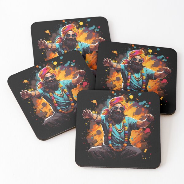 Item preview, Colourful Bhangra Dancer Art designed and sold by PioneerX1.