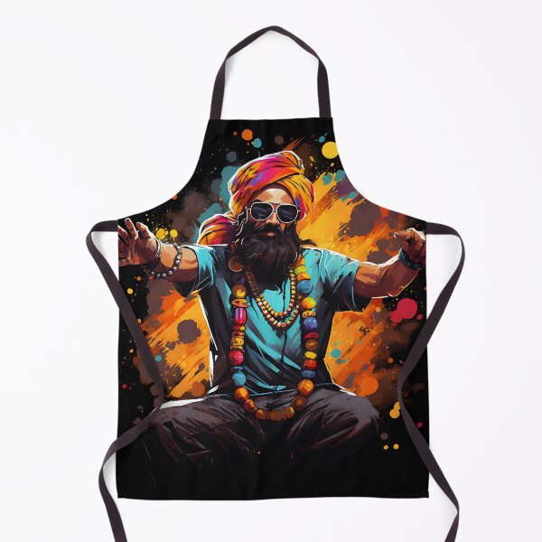Item preview, Colourful Bhangra Dancer Art designed and sold by PioneerX1.