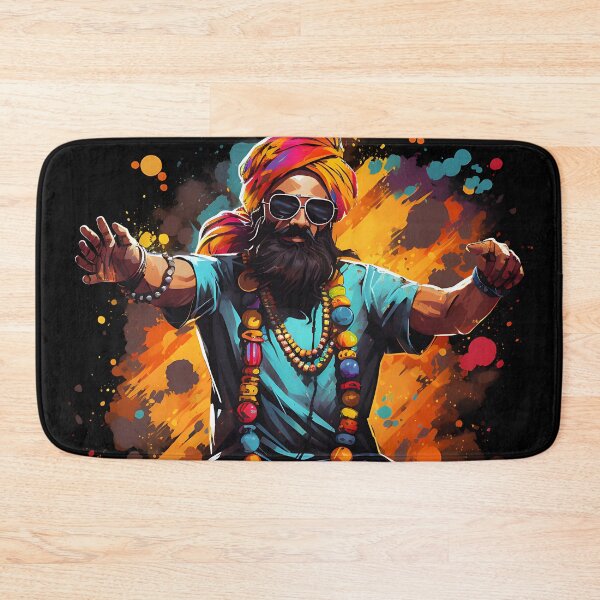 Item preview, Colourful Bhangra Dancer Art designed and sold by PioneerX1.