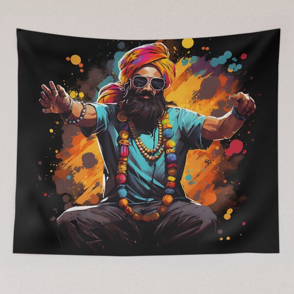 Artikelvorschau, Colourful Bhangra Dancer Art entworfen und verkauft von PioneerX1.