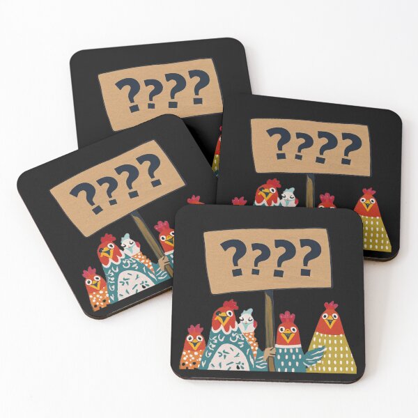 Item preview, Cute chicken question designed and sold by SameeraDammeyer.