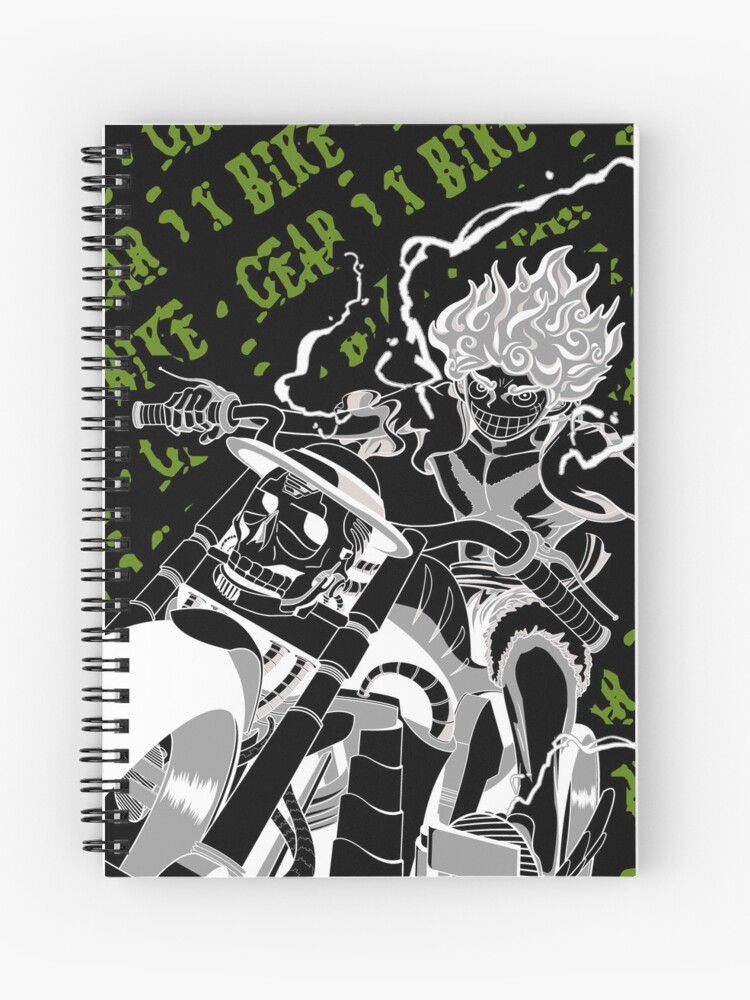 Luffy Gear 5 Anime One Piece Art Spiral Notebook