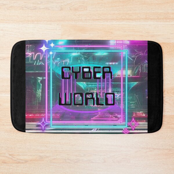 Item preview, "Cyber World" Tech Lovers the future of Cyber Punk Neon Art designed by Neutrino Jem designed and sold by NeutrinoJem.