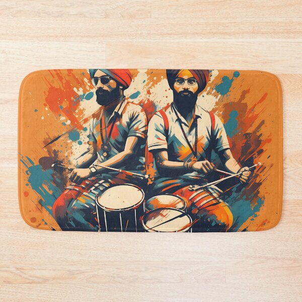 Item preview, Punjabi Bhangra Dhol Players  designed and sold by PioneerX1.