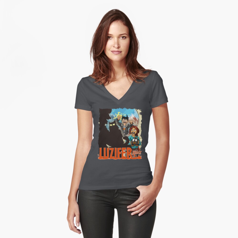 Artikel-Vorschau von Tailliertes T-Shirt mit V-Ausschnitt, designt und verkauft von LuziferJunior.
