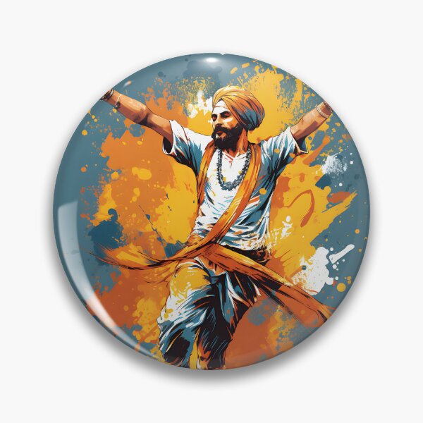 Artikelvorschau, Colourful Bhangra Dancer Art entworfen und verkauft von PioneerX1.