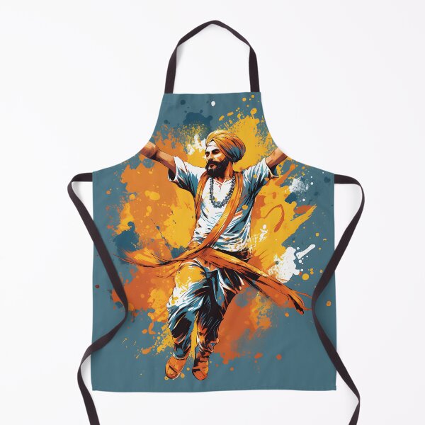 Item preview, Colourful Bhangra Dancer Art designed and sold by PioneerX1.
