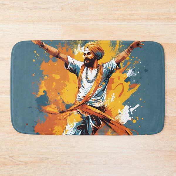 Item preview, Colourful Bhangra Dancer Art designed and sold by PioneerX1.