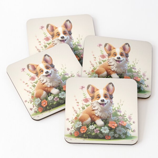 Item preview, CORGI PUPPY DIGITAL BLACKGROUND designed and sold by Lucky-jl.
