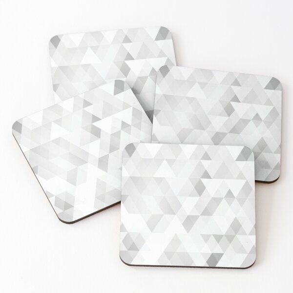 Item preview, Graphic Geodesic / Geometric Grey Triangles  designed and sold by Pink Pineapple Works.