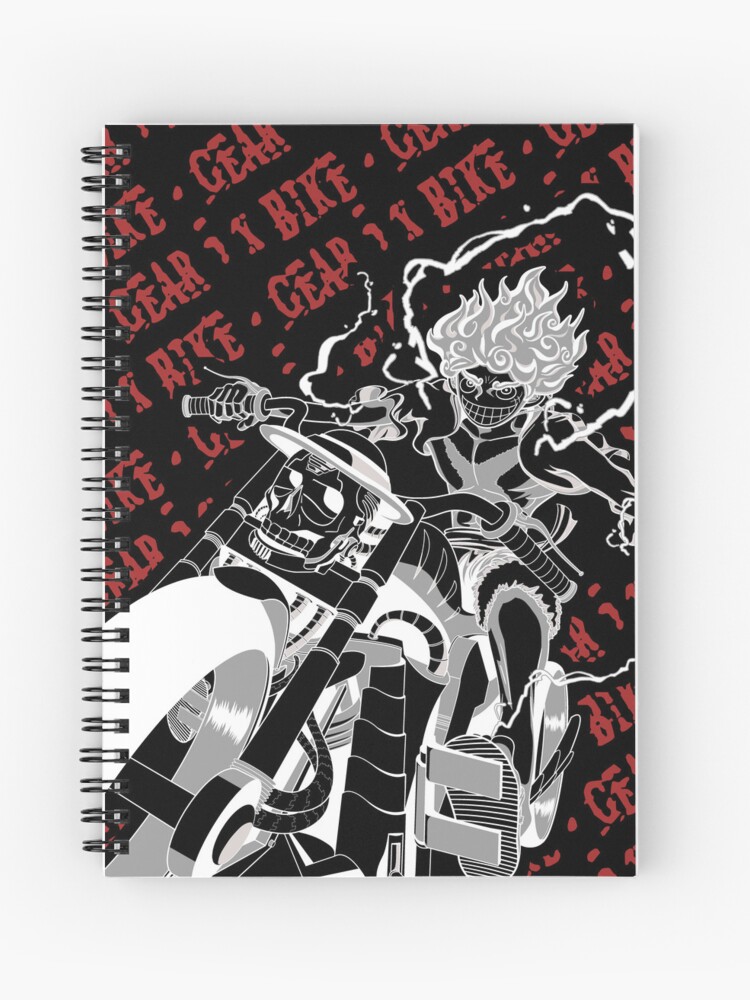 Luffy Gear 5 Anime One Piece Art Spiral Notebook