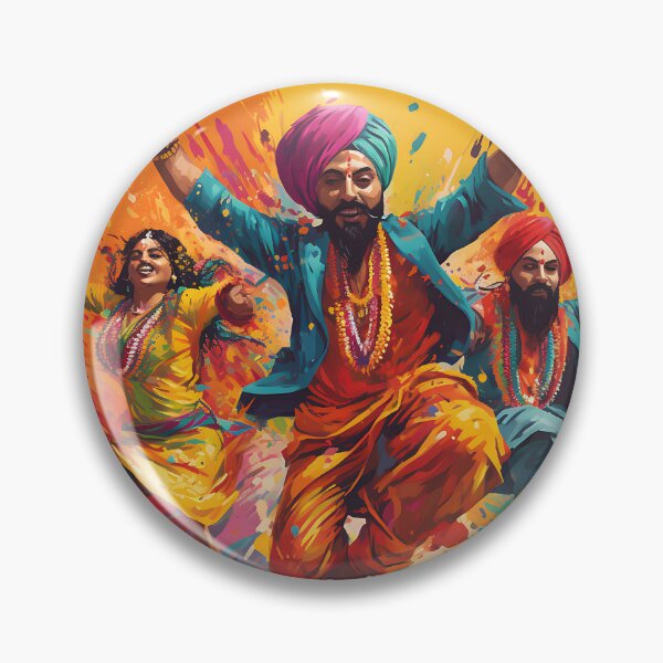 Artikelvorschau, Colourful Bhangra Dancers Art entworfen und verkauft von PioneerX1.