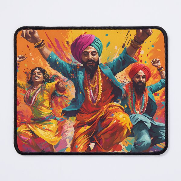 Artikelvorschau, Colourful Bhangra Dancers Art entworfen und verkauft von PioneerX1.