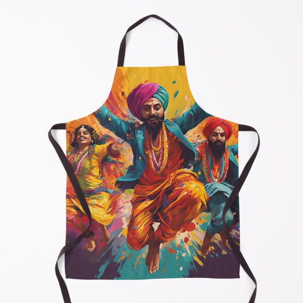 Item preview, Colourful Bhangra Dancers Art designed and sold by PioneerX1.