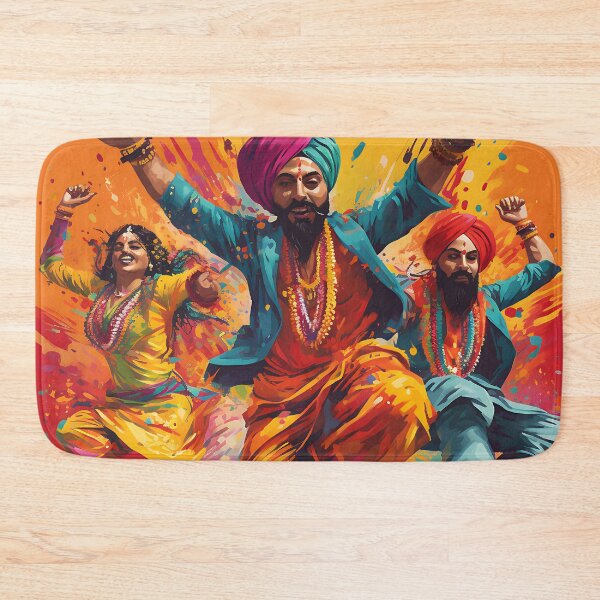 Item preview, Colourful Bhangra Dancers Art designed and sold by PioneerX1.