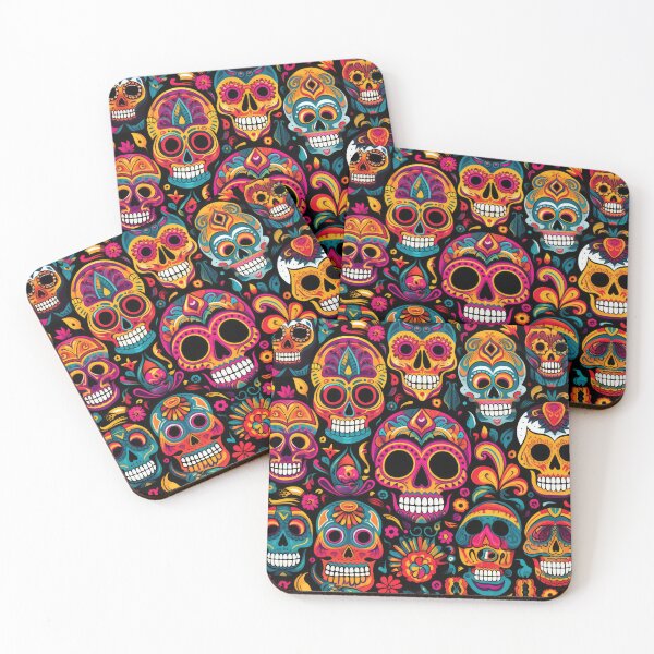 Item preview, Dia de los Muertos, Sugar Skull Pattern, Calavera day of the dead designed and sold by ZAHARIA DANIELA.