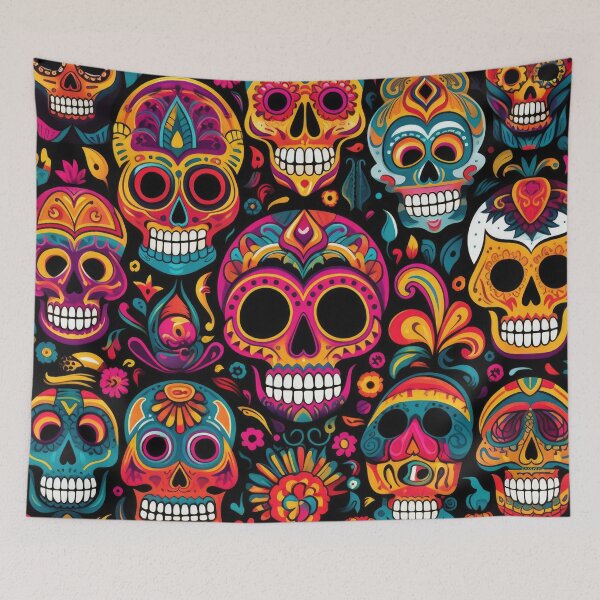 Item preview, Dia de los Muertos, Sugar Skull Pattern, Calavera day of the dead designed and sold by ZAHARIA DANIELA.