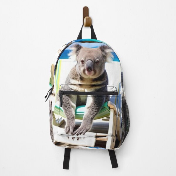 Item preview, Adorable Koala en una tumbona en la playa australiana designed and sold by Michael Voyler.