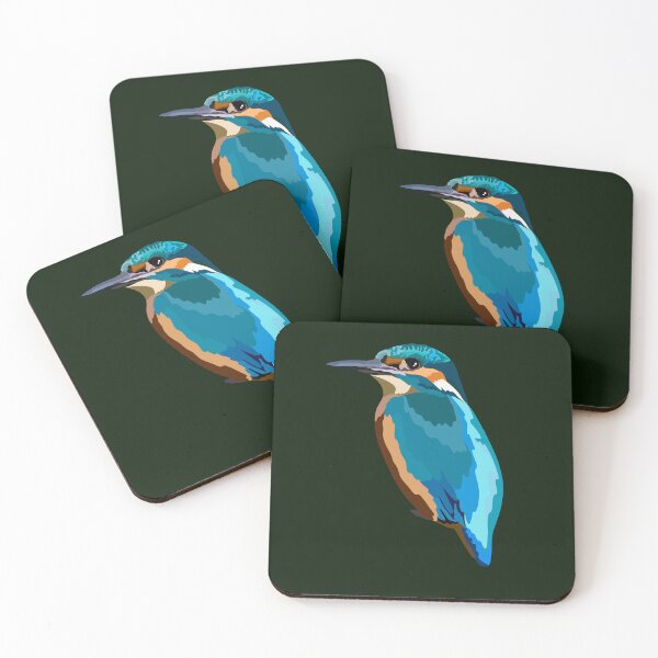 Item preview, K is for Kingfisher, Kingfisher Illustration – Vibrant River Bird Wildlife Art designed and sold by PrettylittlepastelUk.