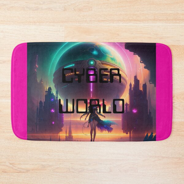 Item preview, "Cyber World" Tech Lovers the future of Cyber Punk Neon Art designed by Neutrino Jem designed and sold by NeutrinoJem.