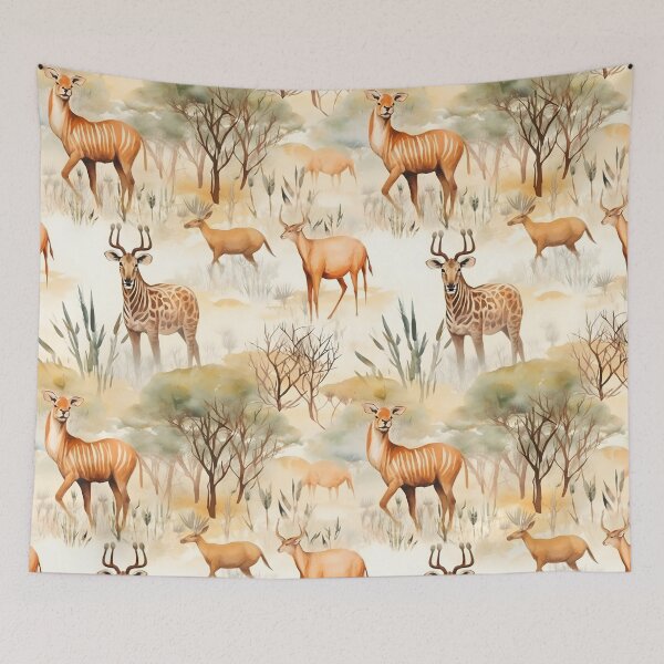 Item preview, African Wildlife Seamless Pattren designed and sold by Lucky-jl.