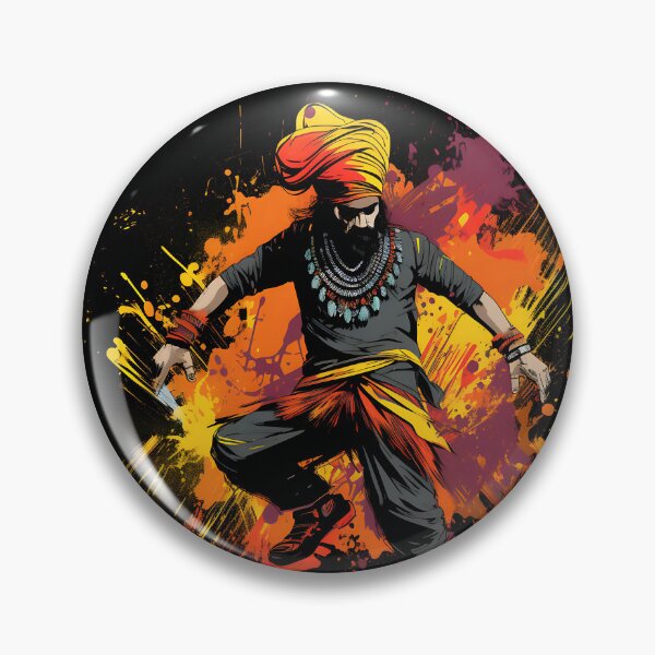 Artikelvorschau, Colourful Bhangra Dancer Art entworfen und verkauft von PioneerX1.