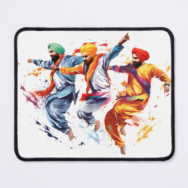 Artikelvorschau, Colourful Bhangra Dancers Art entworfen und verkauft von PioneerX1.
