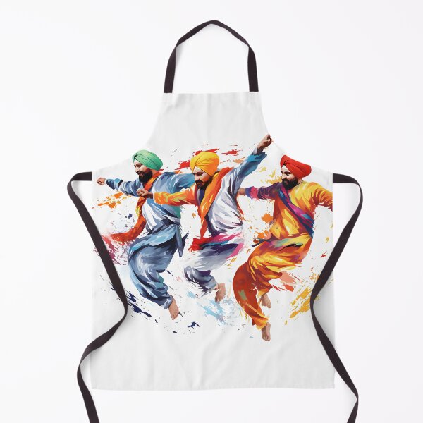 Aperçu de l'œuvre Colourful Bhangra Dancers Art créée et vendue par PioneerX1.