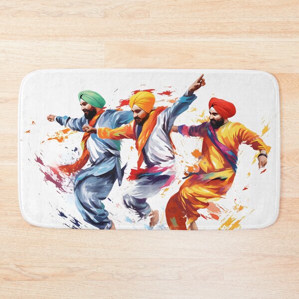 Item preview, Colourful Bhangra Dancers Art designed and sold by PioneerX1.