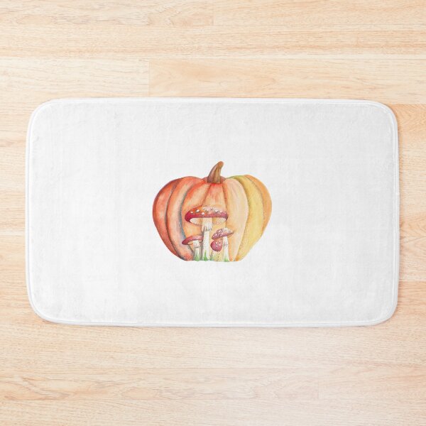 Item preview, Mushrooms on Pumpkin background cutout designed and sold by xMagicalDots.