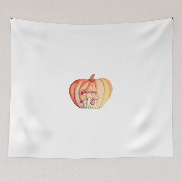 Item preview, Mushrooms on Pumpkin background cutout designed and sold by xMagicalDots.